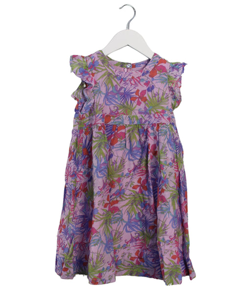 A Purple Sleeveless Dresses from Nellystella in size 6T for girl. (Front View)
