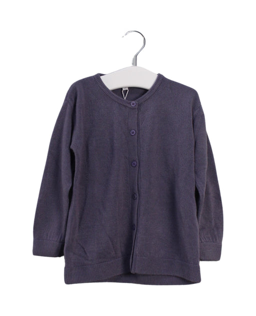 A Purple Cardigans from Rose et Théo in size 2T for girl. (Front View)