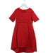 A Red Short Sleeve Dresses from Aisabobo in size 8Y for girl. (Front View)