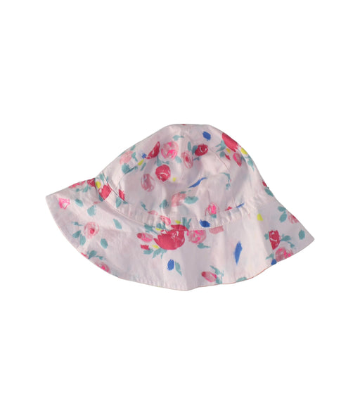 A Pink Sun Hats from Petit Bateau in size 6T for girl. (Front View)
