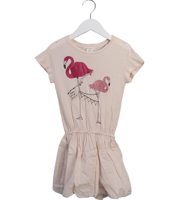 A Pink Short Sleeve Dresses from Atsuyo et Akiko in size 4T for girl. (Front View)