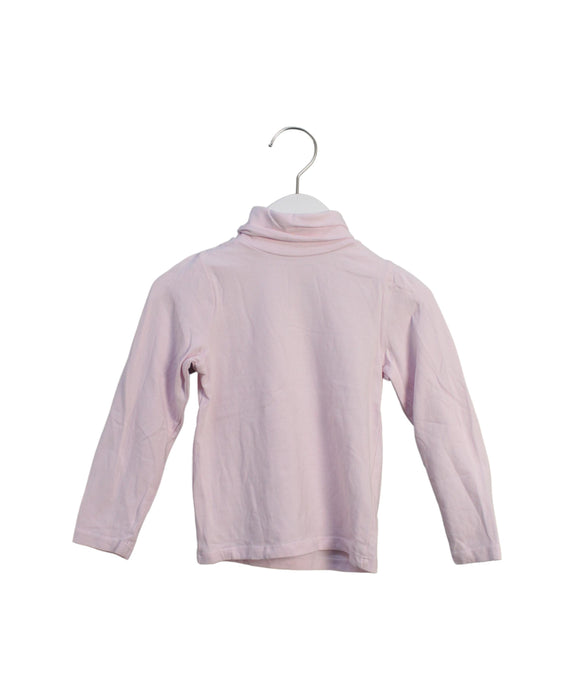 A Pink Long Sleeve Tops from Jacadi in size 4T for girl. (Front View)