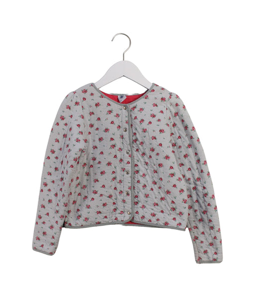 A Grey Lightweight Jackets from Petit Bateau in size 8Y for girl. (Front View)