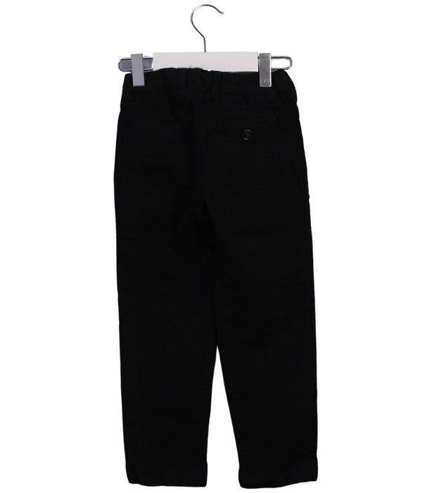 A Black Casual Pants from Boss in size 6T for boy. (Back View)