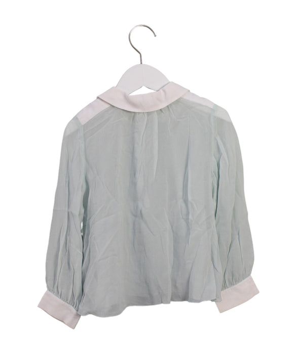 A White Long Sleeve Tops from Chloe in size 6T for girl. (Back View)