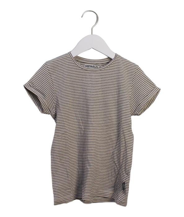 A Black Short Sleeve T Shirts from Imps & Elfs in size 7Y for neutral. (Front View)