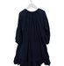 A Blue Long Sleeve Dresses from Velveteen in size 10Y for girl. (Back View)