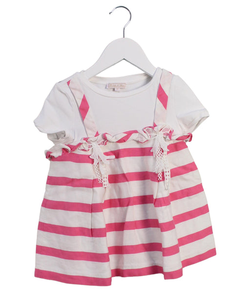 A Pink Short Sleeve Tops from Nicholas & Bears in size 8Y for girl. (Front View)
