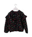 A Black Lightweight Jackets from Monnalisa in size 6T for girl. (Back View)