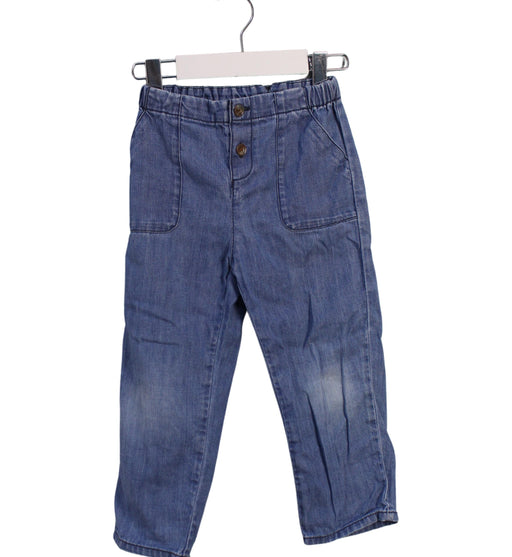 A Blue Casual Pants from Bonpoint in size 3T for girl. (Front View)