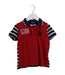 A Red Short Sleeve Polos from Polo Ralph Lauren in size 3T for boy. (Front View)