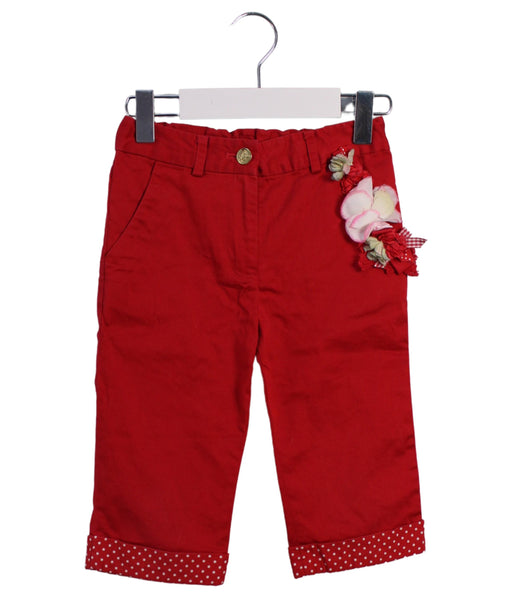 A Red Casual Pants from Nicholas & Bears in size 4T for girl. (Front View)