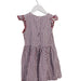 A Red Short Sleeve Dresses from Petit Bateau in size 6T for girl. (Back View)