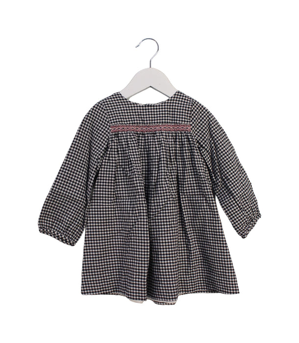 A Black Long Sleeve Dresses from Bonpoint in size 2T for girl. (Front View)