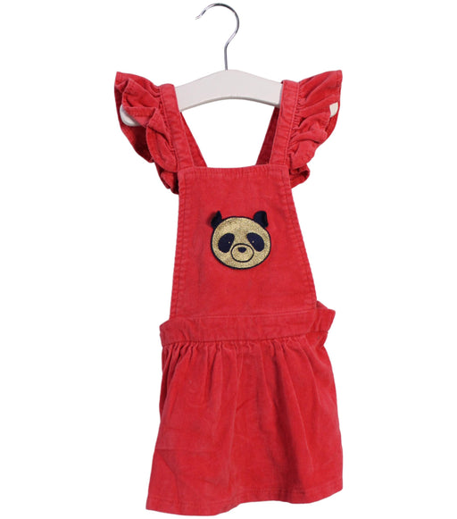 A Red Overall Dresses from Seed in size 18-24M for girl. (Front View)