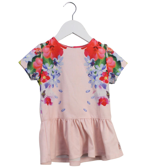 A Pink Short Sleeve Tops from Baker by Ted Baker in size 2T for girl. (Front View)