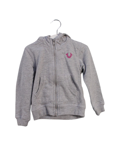 A Grey Lightweight Jackets from True Religion in size 18-24M for girl. (Front View)
