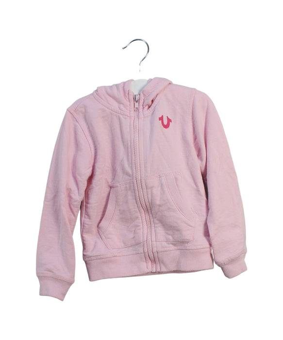 A Pink Lightweight Jackets from True Religion in size 18-24M for girl. (Front View)