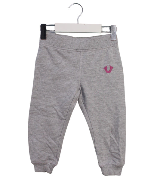 A Grey Sweatpants from True Religion in size 18-24M for girl. (Front View)