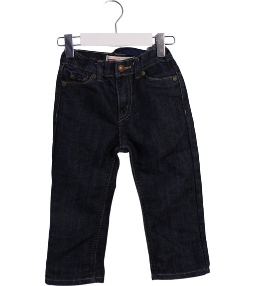 A Navy Jeans from Levi's in size 18-24M for girl. (Front View)