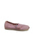 A Pink Slip Ons from Toms in size 18-24M for girl. (Back View)