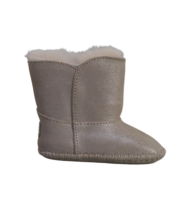 A Beige Winter Boots from UGG in size 6-12M for girl. (Back View)