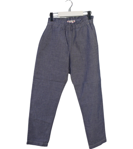 A Blue Casual Pants from Bonpoint in size 8Y for girl. (Front View)
