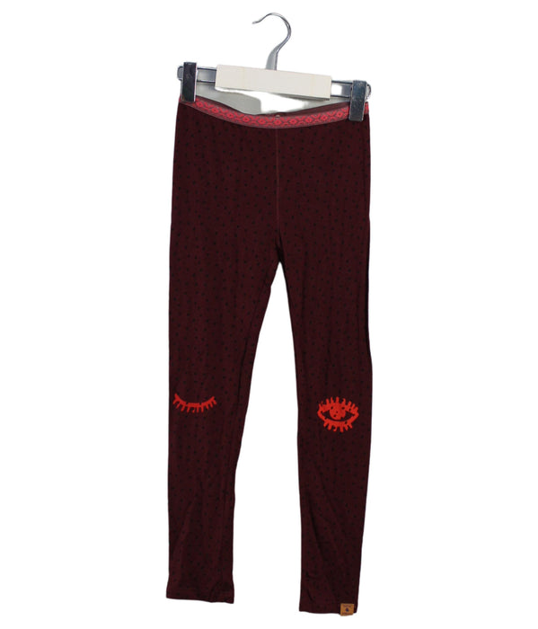 A Burgundy Leggings from Scotch & Soda in size 4T for girl. (Front View)