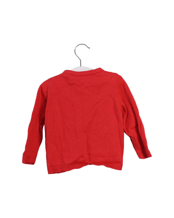 A Red Cardigans from Bonpoint in size 12-18M for girl. (Back View)