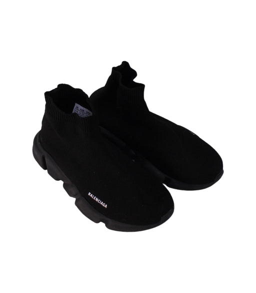 A Black Sneakers from Balenciaga in size 7Y for boy. (Front View)