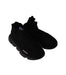 A Black Sneakers from Balenciaga in size 7Y for boy. (Front View)