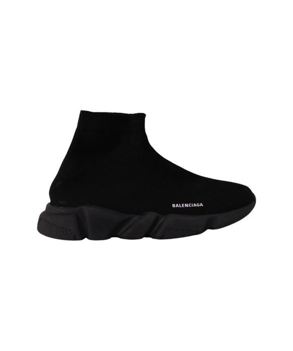 A Black Sneakers from Balenciaga in size 7Y for boy. (Back View)