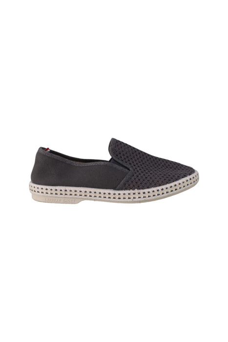 A Grey Slip Ons from Rivieras in size 7Y for boy. (Back View)