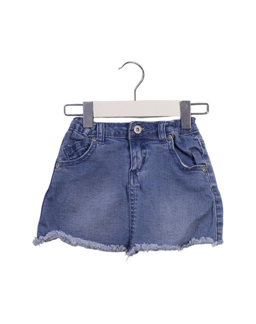 A Blue Short Skirts from Seed in size 4T for girl. (Front View)