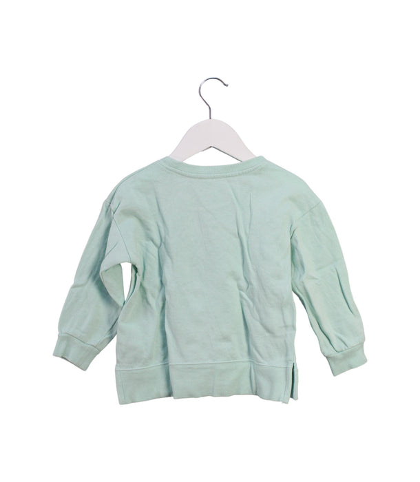 A Green Crewneck Sweatshirts from Seed in size 4T for girl. (Back View)