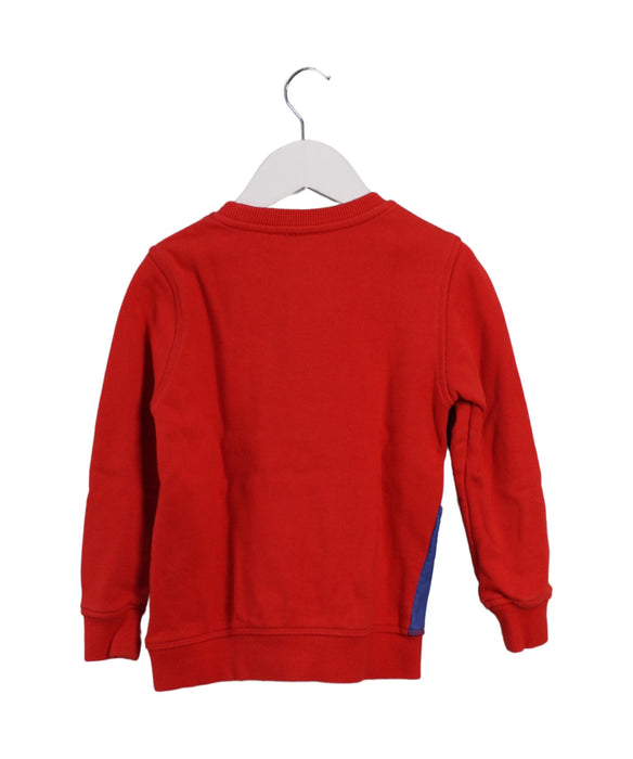 A Red Crewneck Sweatshirts from Kenzo in size 5T for boy. (Back View)