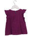 A Purple Short Sleeve Tops from Jacadi in size 4T for girl. (Back View)