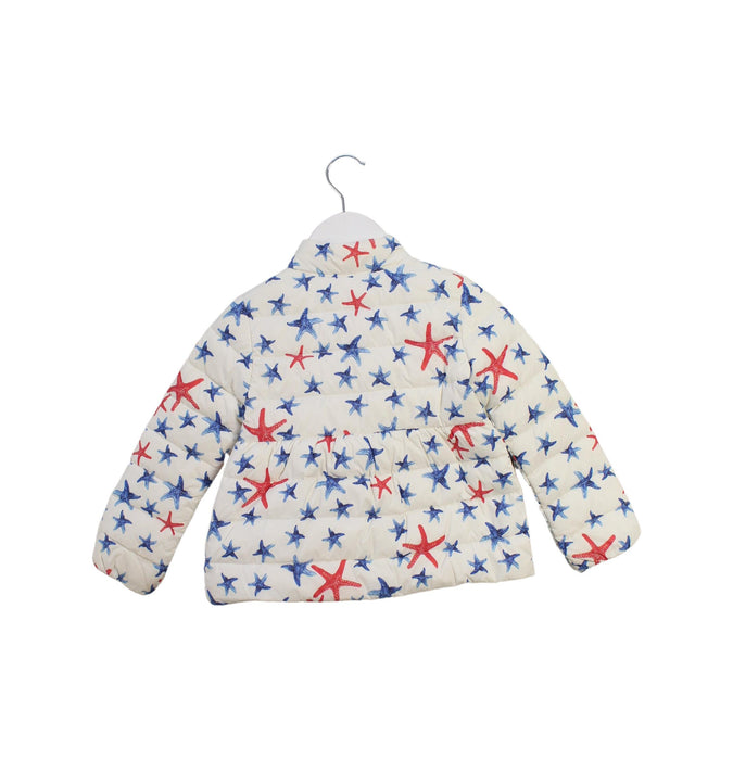 A White Puffer/Quilted Jackets from Moncler in size 2T for girl. (Back View)