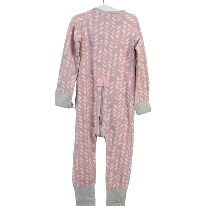 A Pink Long Sleeve Jumpsuits from ErgoPouch in size 2T for girl. (Back View)