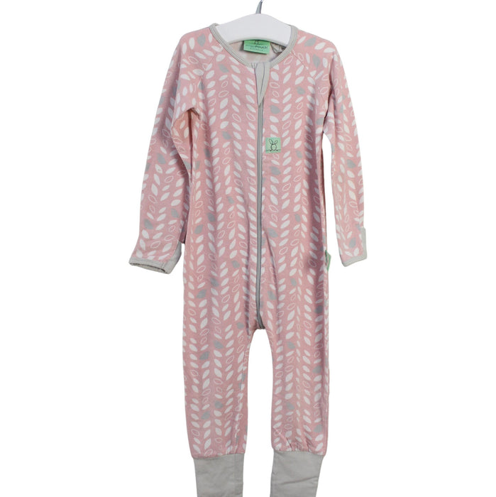 A Pink Long Sleeve Jumpsuits from ErgoPouch in size 2T for girl. (Front View)