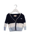 A Navy Cardigans from Chickeeduck in size 12-18M for boy. (Front View)