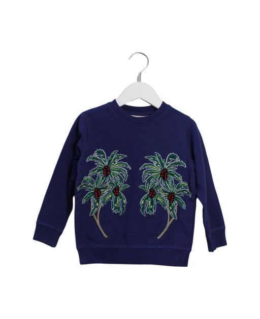 A Blue Crewneck Sweatshirts from Stella McCartney in size 5T for girl. (Front View)