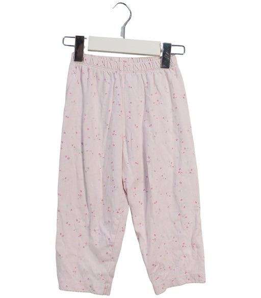 A Pink Casual Pants from The Little White Company in size 12-18M for girl. (Front View)