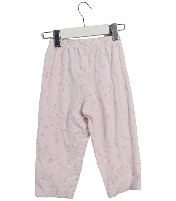 A Pink Casual Pants from The Little White Company in size 12-18M for girl. (Back View)