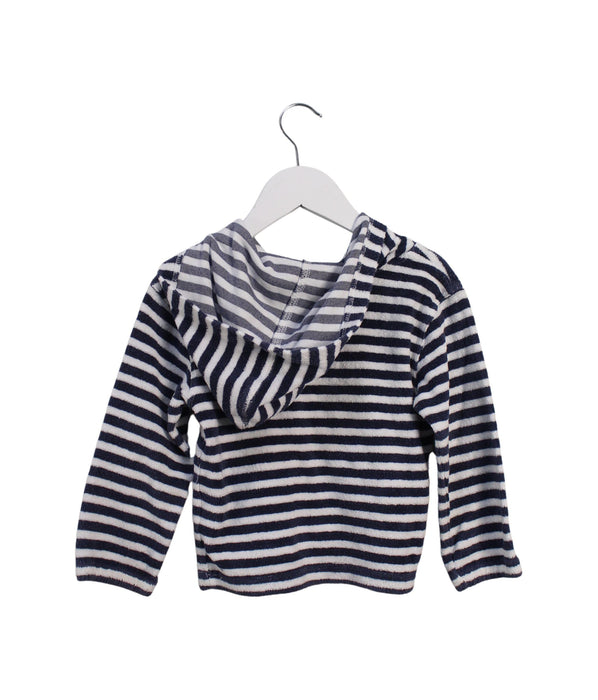 A Navy Sweatshirts from The Little White Company in size 18-24M for boy. (Back View)