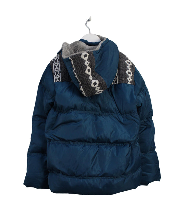 A Teal Puffer/Quilted Jackets from Ragmart in size 10Y for boy. (Back View)