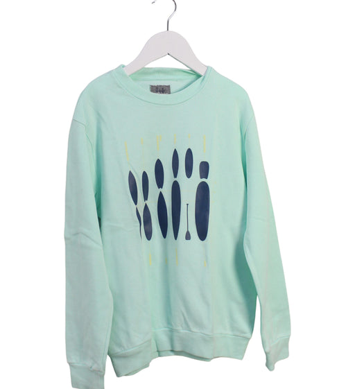 A Green Crewneck Sweatshirts from Il Gufo in size 10Y for boy. (Front View)