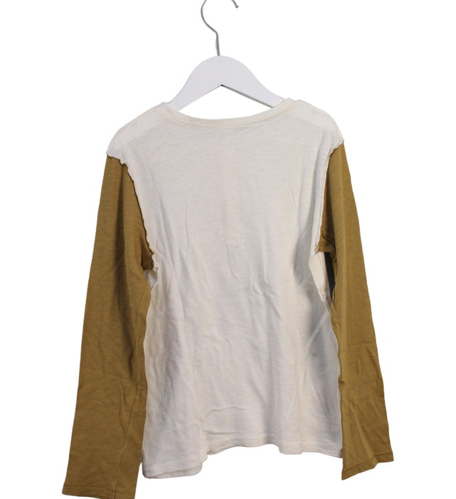 A White Long Sleeve Tops from Rylee + Cru in size 8Y for boy. (Back View)