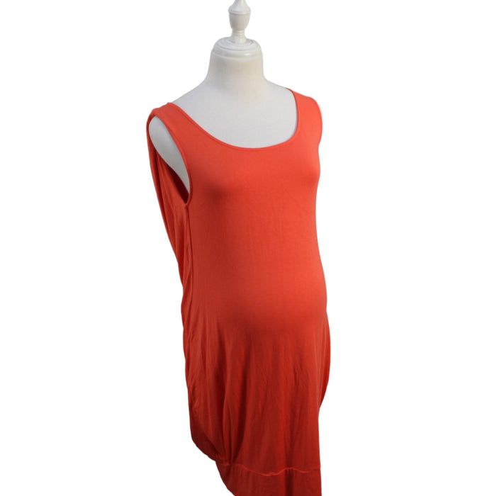A Orange Sleeveless Dresses from Mayarya in size S for maternity. (Front View)