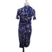 A Blue Short Sleeve Dresses from Mayarya in size XS for maternity. (Back View)